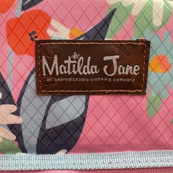 Matilda Jane Everything Packed Cooler Backpack Pink Floral NWT - Picture 11 of 12